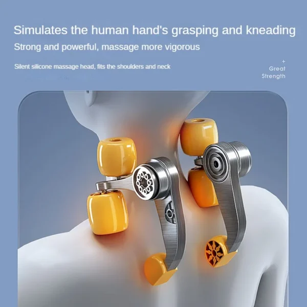 ZenithLife 6D Neck Shoulder Massager 2025 Wireless Shoulder Back Kneading Massage Shawl Neck Masajeador Muscle Relaxation Gift