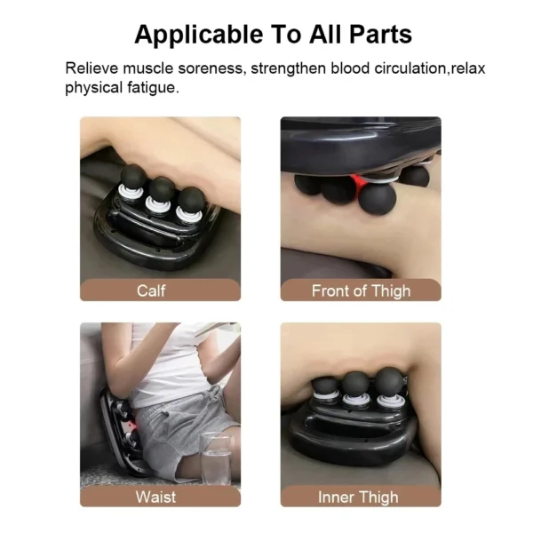 6 Head Massage Gun for Muscle Relief Deep Tissue Percussion for Neck Cervical Spine  Full Body
