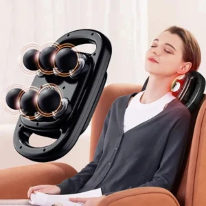 S2059133f51664c5db7da09ead7ee854ew.webp 6-Head Massage Gun – Deep Tissue Percussion Massager with Red Light Therapy for Neck, Cervical Spine & Full Body Muscle Relief