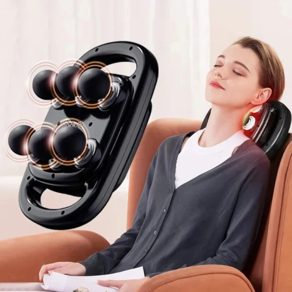 S2059133f51664c5db7da09ead7ee854ew.webp 6-Head Massage Gun – Deep Tissue Percussion Massager with Red Light Therapy for Neck, Cervical Spine & Full Body Muscle Relief
