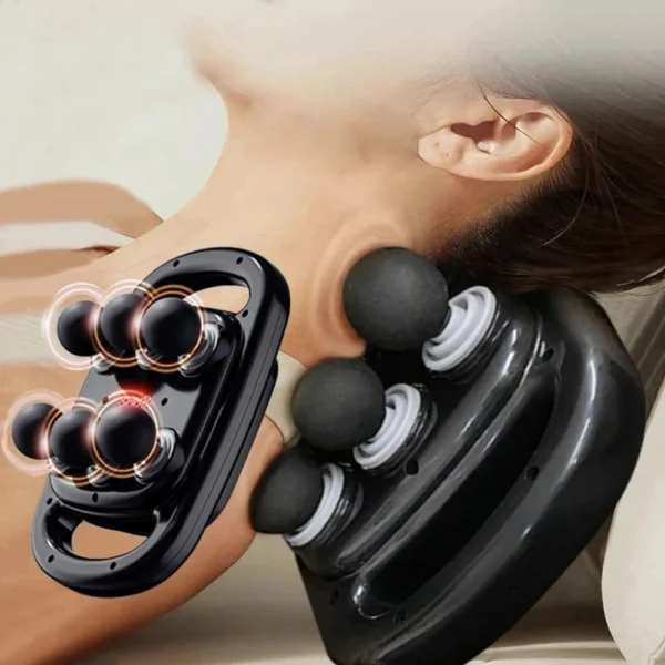 S4ee0ece0aae14e13a7c5f642b10e9288W.webp 6-Head Massage Gun – Deep Tissue Percussion Massager with Red Light Therapy for Neck, Cervical Spine & Full Body Muscle Relief