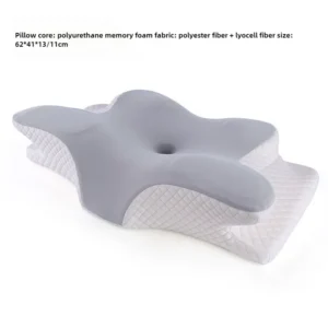 S4fe0465e85dc4bd38a9e3454bc6029bci.webp Orthopedic Cervical Pillow – Memory Foam Neck Support Pillow for Spine Alignment, Anti-Hunchback & Comfortable Sleep