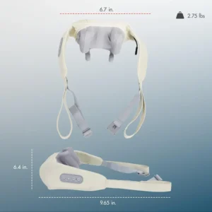 Rechargeable Shoulder & Neck Massager – 6D Shiatsu Deep Tissue Massage with Heat for Pain Relief & Relaxation