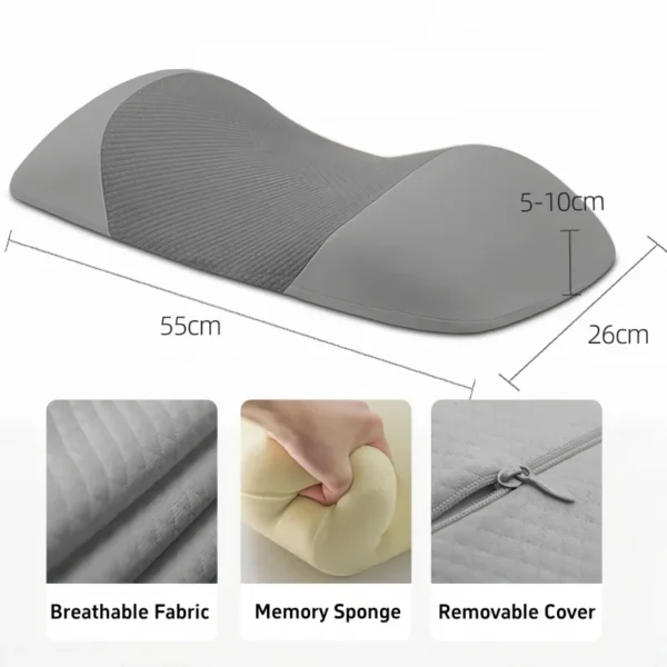 Memory Foam Multi-Functional Pillow – Ergonomic Sleeping Pillow for Back, Lumbar, Leg & Head Support