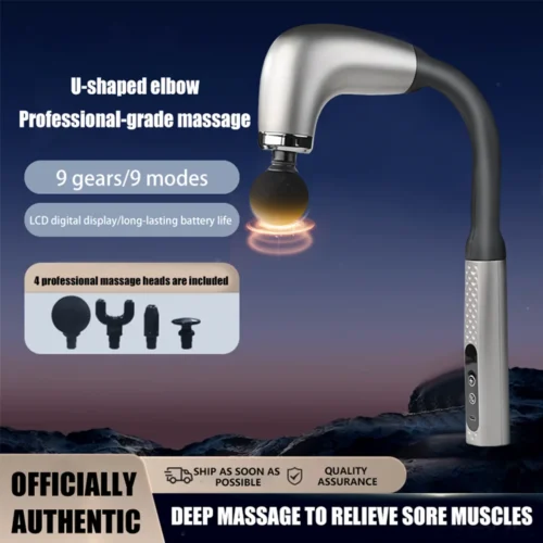 Electric Fascia Gun Massager – Handheld Deep Tissue Muscle Massage Gun for Body Relaxation & Pain Relief