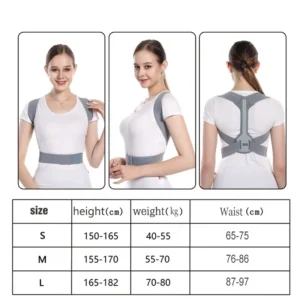 Sc926d7d3c2a84a32aefdd69b5aab95876.webp Updated Posture Corrector – Adjustable Back Brace for Clavicle & Shoulder Support | Spine Alignment & Orthopedic Care Belt